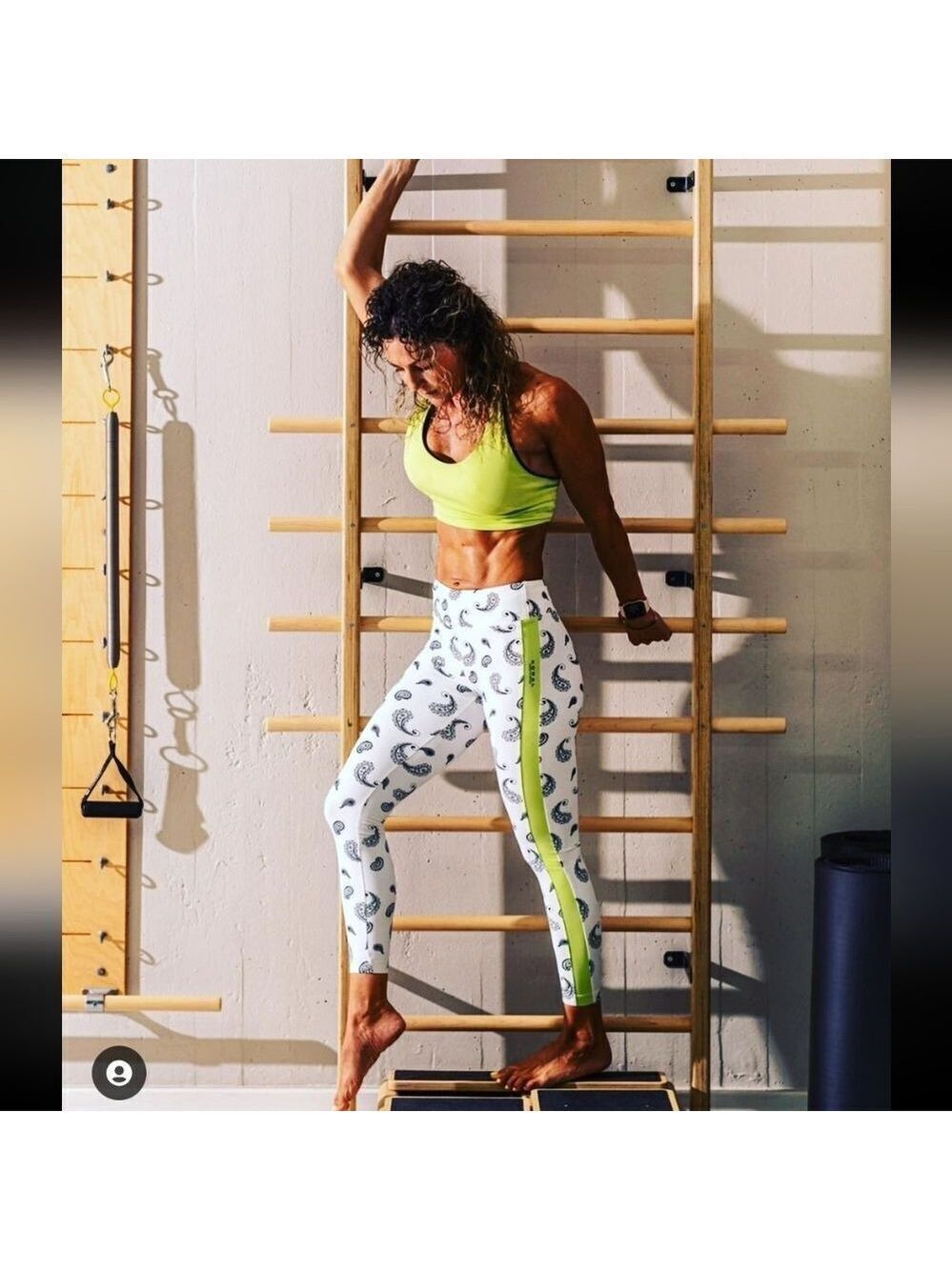 NWT Koral Dynamic Duo Blackout Legging Bandana White Size S